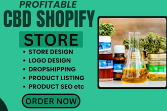 design cbd shopify store cannabis store cbd dropshipping website marijuana store