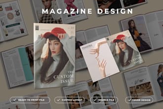 design an exquisite page layout for magazine, brochure, etc