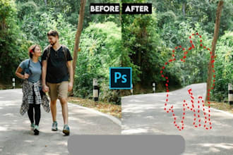 remove object, unwanted object, text or logo from photos