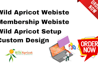 create and setup wild apricot membership website, wild apricot events