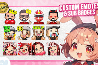 make custom emotes and sub badges for your twitch community