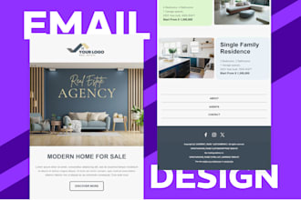 design custom email template and editable newsletter by mailchimp, klaviyo