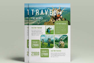 design health flyer, travel flyer and corporate,do cruise flyer, tour flyer