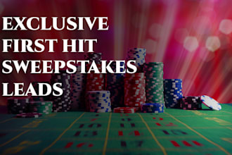 provide exclusive first hit sweepstakes leads