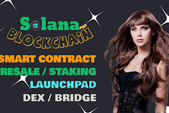develop smart contract, dapp, nft, token2022, spl token on solana