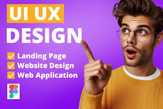 do custom figma website design, website design figma UX UI