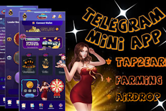 develop telegram mini app like hamster kombat