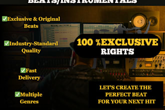 produce and mix master fire trap hip hop drill beats for you