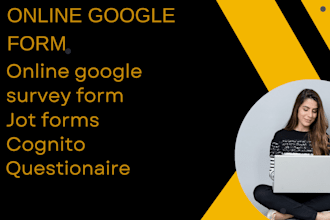 create online form jotform, google form, typeform cognito form, online survey
