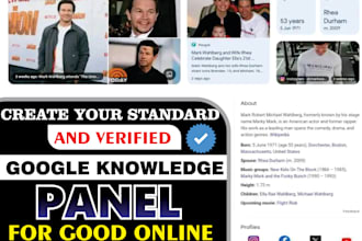 create verified and approved google panel for any profession, business or brand