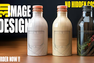 create stunning amazon, ecommerce bottle product renders