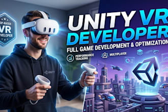 develop an expert unity VR experience for meta quest