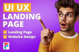 design figma website UI and landing page design
