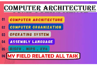 do computer architecture,operating system, assembly language mips, riscv and xv6