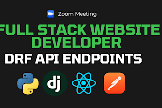 be your python django, drf, rest apis expert developer