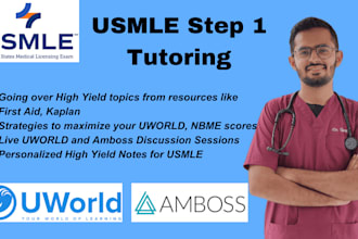 teach first aid, uworld, amboss for usmle step 1