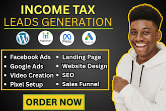 income tax leads bookkeeping leads finance website income tax website