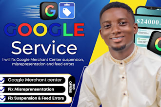 fix google merchant center suspension and misrepresentation