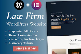 design attorney, legal office, law firm, lawyer wordpress website