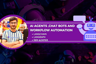 build custom langchain ai agents and automate workflows using python