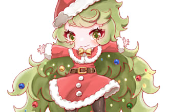 draw a cute chibi girl