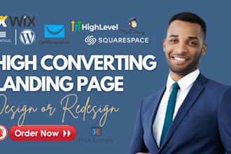 build landing page on getresponse, mailchimp, brevo, beehiiv, wix, wordpress
