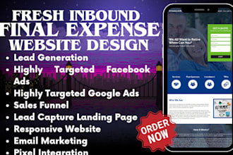 final expense insurance leads final expense website final expense sales funnel