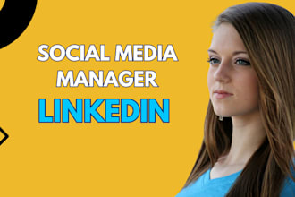 be your linkedin social media marketing manager