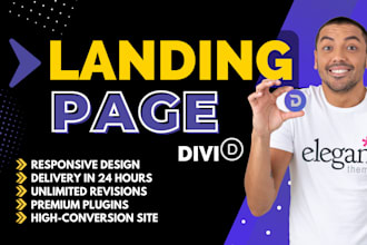 create a professional landing page with divi in wordpress for your business