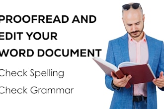 proofread and edit your word documents also check spelling and grammar