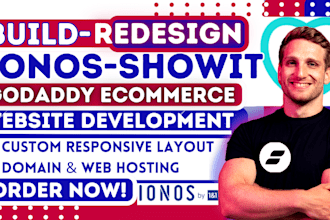 design showit ionos website godaddy ecommerce bluehost hostinger duda seo wix