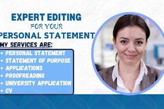 edit personal statement for graduate studies university application CV letters