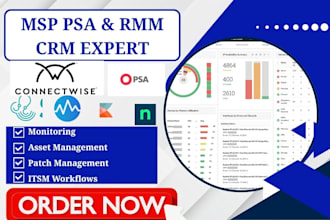 setup msp connectwise kayako halopsa ninjaone kaseya syncro datto rmm superops
