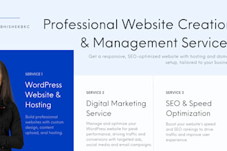 create and manage a professional wordpress site for your business with hosting