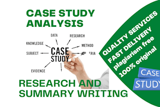 help you with your research tasks, case studies, and other assignment types