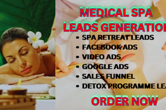 wellness retreats leads spa retreats leads medical spa leads facebook video ads