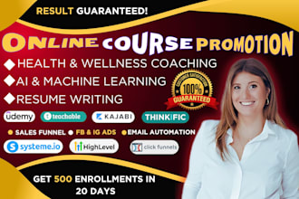 udemy ai machine health wellness coaching resume online course promotion sales