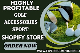 design golf shopify store golf apparel store golf accessories shopify website