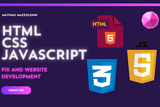 fix your HTML, CSS, or js code and create responsive web pages