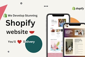 build a branded one product shopify store or dropshipping website