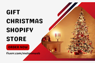 design christmas shopify store gift dropshipping store halloween holiday website