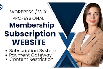 design membership subscription website buddypress memberpress on wordpress wix