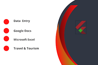 do data entry  google docs excel job travel tourism