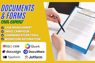 setup document crm jotform typeform curadoc docuware docusign hellosign form crm
