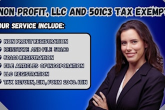 do non profit registration, reinstate 501c3, sam gov and US llc registration ein
