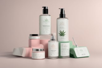 design cosmetic labels, product packaging box and cbd label