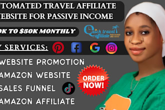 create automated travel affiliate website for passive income