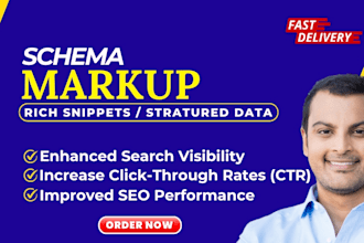 setup schema markup, structure data for rich snippets