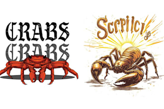 do high quality scorpion branding logo design
