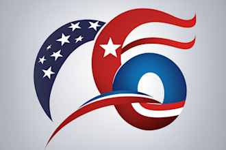 create patriotic and political logo